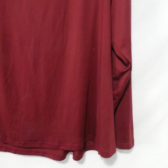 SHEIN - Curve | 2XL | Burgundy Mesh & Open Front & Back Long Sleeve Shirt - Picture 14 of 14